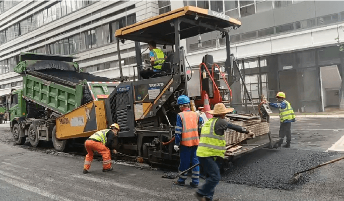 东莞厂房园区沥青路面施工